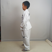 Uniforme de Taekwondo de haute qualité pour enfants et adultes, super léger, respirant, blanc, uniforme de Taekwondo ITF