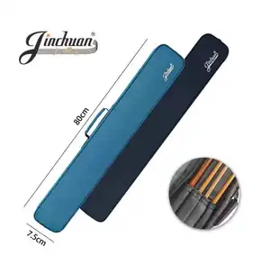 Bag Custom OEM 2 Butts 2 Shafts 1/2 Billiard Cues Bag 4 Holes Snooker Cue Bag 3/4 Pool Stick Carrying Soft Case Crossbody Strap