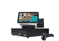 ZHONGJI Cash Register Scanner Cash Box Drawer POS Software Printer Windows 3-Year Warranty Capacitive Touch Screen for