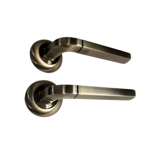 Poignée de <span class=keywords><strong>porte</strong></span> intérieure en <span class=keywords><strong>PVC</strong></span> et aluminium, finition noir mat, levier de fermeture de <span class=keywords><strong>porte</strong></span> - Product Image 2