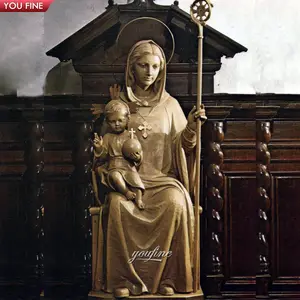 Церковь бронза Марии и Младенца Иисуса статуя