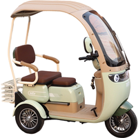 Tricycle Électrique à Bas Prix en Gros, Vélo Électrique pour Trajets Urbains, Double Rangée, Scooter Électrique 60V 32AH à Batterie au Plomb