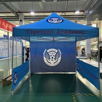 Tente d'Exposition Commerciale 3x3 Aluminium Rose 40mm, Support de Publicité avec Impression de Logo Personnalisé, Meilleure Vente