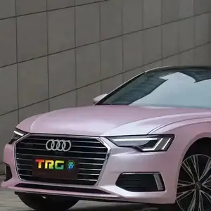 1.52*18m PVC listrik logam optik matte satin merah muda cat melindungi berubah warna mobil kemasan vinil stiker mobil