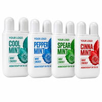 Inhalador Nasal de Menta Natural para Energía y Aromaterapia, Kit Refrescante para Aumentar la Energía y la Concentración