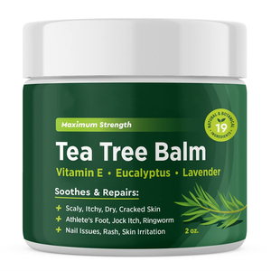 Naturals Vitamine E Baume à l'huile <span class=keywords><strong>d</strong></span>'arbre à thé pour <span class=keywords><strong>d</strong></span>émangeaisons peau sèche squameuse et fissurée <span class=keywords><strong>pied</strong></span> <span class=keywords><strong>d</strong></span>'<span class=keywords><strong>athlète</strong></span> - Product Image 1