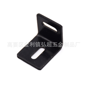 Support en fer en forme de L Hirotaka 26x30x25mm peint en noir pour support de bureau - Product Image 4