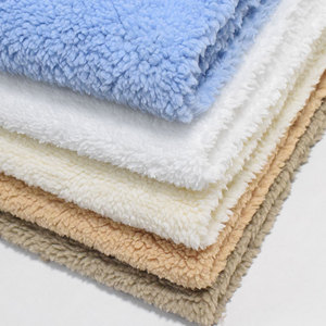 नवीनतम डिजाइन नकली भेड़, मेमने अशुद्ध फर कृत्रिम पॉलिएस्टर Thickened गर्म प्रभाव बुना हुआ शेरपा ऊन कपड़े के लिए परिधान/ - Product Image 2