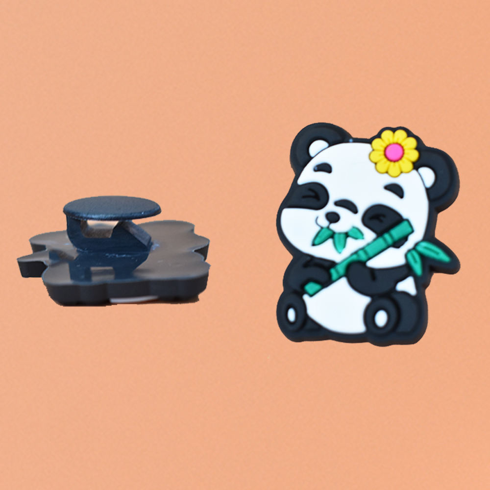 Outdoor Detachable Shoe Accessories Cute Panda Animal Shoe Decoration Charms Clog Accessory Decoration Panda Shoes Charm