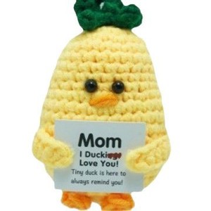 Muñeco de Pato Tejido a Crochet, Hecho a Mano, con Relleno de Algodón y Polipropileno, Adorable Decoración Animal - Product Image 4