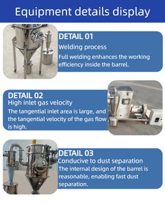 Ağaç İşleme endüstriyel toz giderme için siklon toz toplayıcı 10 HP 99.99% verimlilik - Product Image 4