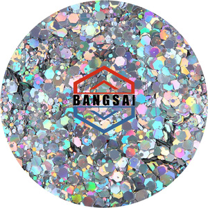 Wholesale Mixed Chunky Holographic PET Glitter Hexagon <b>Sequins</b> Multi‑Sizes for Epoxy Resin Craft Extrusion Projects free samples - Product Image 3