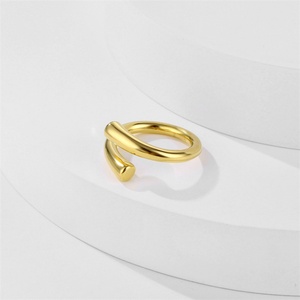 Anillo Personalizado de Fabricante, Joyería Vintage, Anillo Abierto Irregular de Oro - Product Image 5