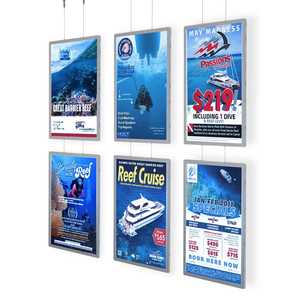 Boîtes lumineuses publicitaires, panneau de menu, vitrine immobilière, boîte lumineuse magnétique extérieure, cadre fin en cristal, affiche, boîte lumineuse LED - Product Image 4