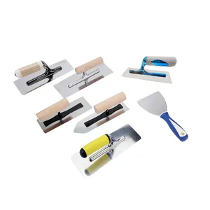 Truelle de plâtre outils de peinture décoratifs muraux truelle à main béton acier inoxydable mastic finition truelle pour plâtres couteaux