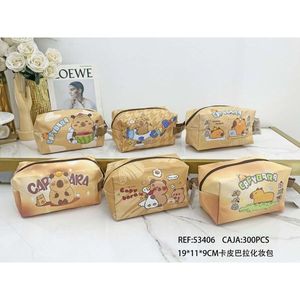 Borsa Cosmetica Capbara 19x11x9cm, Pochette per Trucchi con Design Animale Carino - Product Image 1