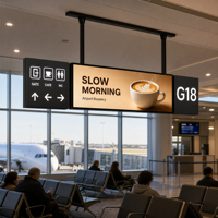 Affichage LCD double écran ultra-mince pour zone de check-in aéroportuaire, écran étiré double face, affichage publicitaire suspendu, signalisation Android WiFi