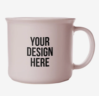 Mug Kopi Cetak Motif Ember Glow 15 Oz Cetak Logo Kustom Hadiah Promosi Perusahaan Keramik Cerah Grosir