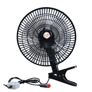 Thaicool factory dc 12v fan for car 24v truck auto air cooler double motors cooling electric car fan with clip