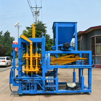 Machine automatique de fabrication de briques QT4-15C à fonctionnement stable, équipement pour blocs creux en béton et pierres de pavage en cendres volantes