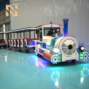 รถไฟดีเซลไร้ราง 58 ที่นั่ง คัมมินส์ 96 กิโลวัตต์ ความเร็ว 30 กม./ชม. สำหรับสวนสนุก ขายโดยผู้ผลิต - Product Image 2