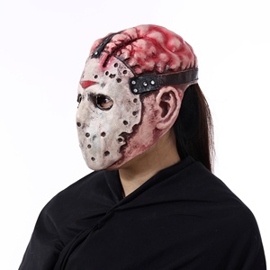 All'ingrosso Halloween <span class=keywords><strong>Jason</strong></span> <span class=keywords><strong>Mask</strong></span> Movie Cosplay puntelli 3D maschera facciale fantasma in lattice morbido realistico - Product Image 3