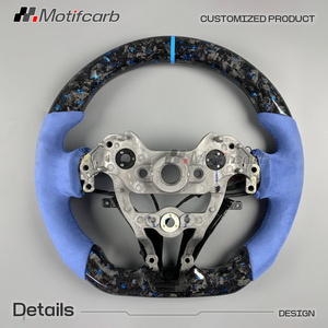 Volante Personalizado de Fibra de Carbono Forjado Azul LED para Hyundai I30N I20N N-line Elantra N 2018-2026, Mejora del Interior - Product Image 5