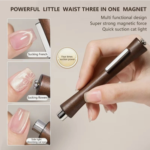3 in 1 Multi-function Cat Eye <b>Nail</b> Magnet Stick Strong Thick Magnetic Sticks for Cat Gel Polish Large Cylinder Magnet <b>Nail</b> <b>ToolS</b> - Product Image 6