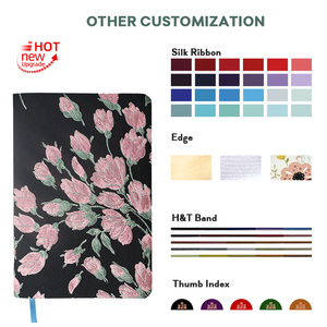 Premium Customized Black Fabric <strong>Bible</strong> Embroidery Flower Pattern Cover <strong>Custom</strong> <strong>Printing</strong> Service <strong>Bible</strong> - Product Image 6