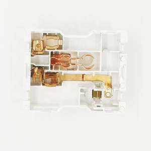 Bande conductrice de courant <span class=keywords><strong>EUR</strong></span> Standard Nepal 15A Pièces de douille en cuivre nickelé Eu avec contact de terre - Product Image 3