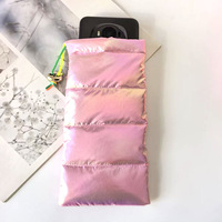 Pochette à lunettes rectangulaire en argent avec cordon de serrage et logo personnalisé, étui à lunettes vintage de luxe, rangement pour bijoux