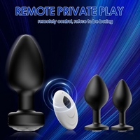 Vibrateur en silicone à télécommande avec 10 modes de vibration, sûr et discret, pour hommes