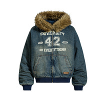 Blouson en jean pour homme, nouvelle collection hiver, en coton/élasthanne respirant, style motard urbain, couleur unie, délavage moyen