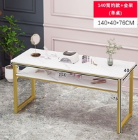 Ensemble de Salon de Manucure: Tables Longues en Métal, Coiffeuse et Meuble de Manucure en Marbre
