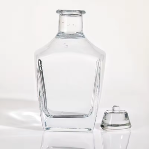 Conception unique Bouteille en verre de <span class=keywords><strong>liqueur</strong></span> personnalisée 500ml 700ml <span class=keywords><strong>Whisky</strong></span> Tequila Sérigraphie Bouteille en verre givré - Product Image 6