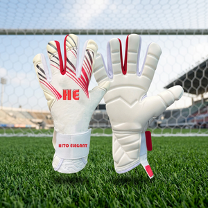 Gants de gardien de but en latex professionnels personnalisés de haute qualité, en néoprène, coupe moyenne, avec sangle élastique - Product Image 4