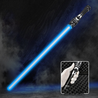 Nuevo Juguete de Espada Láser Retráctil de Silicona 2 en 1 con Luces LED Dobles y Sonido FX para Duelos