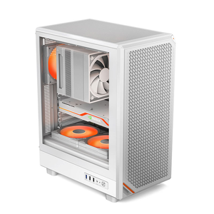 Boîtier de jeu pour ordinateur Hurricane Beast prend en charge le refroidissement par eau 240 et les cartes mères ITX, MATX, ATX avec surface en maille - Product Image 1
