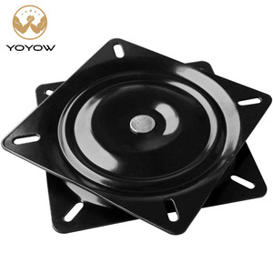 Plaques pivotantes universelles à <span class=keywords><strong>360</strong></span> degrés de 4 pouces (102*1,8 mm) avec roulements à billes complets pour meubles, canapés, chaises, tables d'ordinateur - Product Image 1