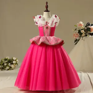 Boutiqued Ren Tulle Cô Gái Đảng Cos Dresses Trẻ Em Cosplay Trang Phục Dài Frock Công Chúa Belle Toddler Ball Gown 3-14 Năm
