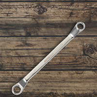 MSD H0851 kunci pas Ratchet 17*19mm, kepala ganda cepat dua arah Torx efisiensi tinggi baja Vanadium krom industri DIY