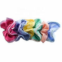 Daou 13,5 cm Chouchous pour cheveux personnalisés, couleurs unies, motifs floraux et à carreaux, haute élasticité, bonne qualité, accessoire de beauté pour femmes