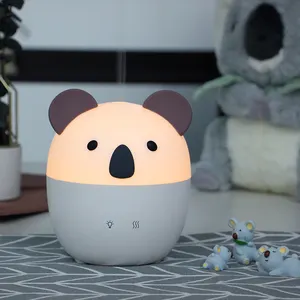 Ultrasonik Mini USB Diffuser Minyak Esensial 100Ml Pelembap Udara Koala Ukuran Perjalanan Portabel untuk Anak-anak Bayi