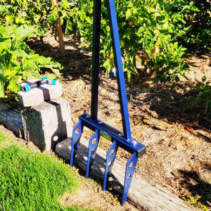 JH-Mech Mindful Farm Lawn Ergonómico Ligero 5 dientes Aflojar Suelo Excavación Verde Acero al carbono Horquilla ancha - Product Image 3