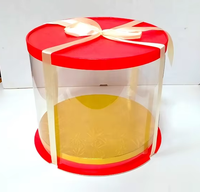 Boîte d'emballage de boulangerie claire transparente boîtes à dessert de gâteau d'emballage alimentaire avec boîte à poignée