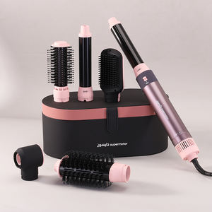 <span class=keywords><strong>ENZO</strong></span> EN-4133-5 Brosse thermique 6 en 1, séchage et coiffage en une seule étape, peigne chauffant à air chaud, boucleur, brosse interchangeable, tête rotative, sèche-cheveux brosse - Product Image 2