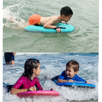 Planche de surf gonflable portable pour enfants, idéale pour apprendre à nager, activités aquatiques en plein air, sports nautiques et divertissement.