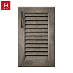 Happy Houses <strong>Dark</strong> Walnut Step Raised Panel Solid Wood Kitchen Cabinet Door Traditional American Custom Door for Luxury Project - Product Image 2