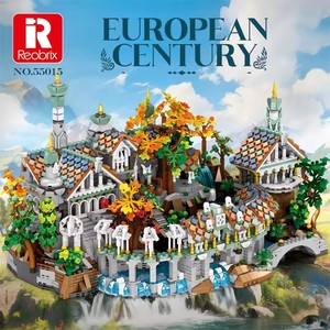 Reobrix 55015 4406PCS MOC Castillo Medieval de Película, Vista de Calle, Modelo de Arquitectura DIY, Bloques de Construcción, Sets de Juguetes de Ladrillos - Product Image 2