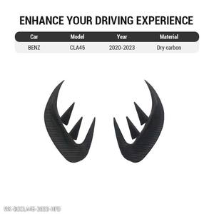 Kit de séparateurs d'air de pare-chocs avant et arrière en fibre de carbone sèche, canards <span class=keywords><strong>AMG</strong></span> Cla 45 <span class=keywords><strong>Amg</strong></span> pour Mercedes Benz CLA45 20-2023 - Product Image 1